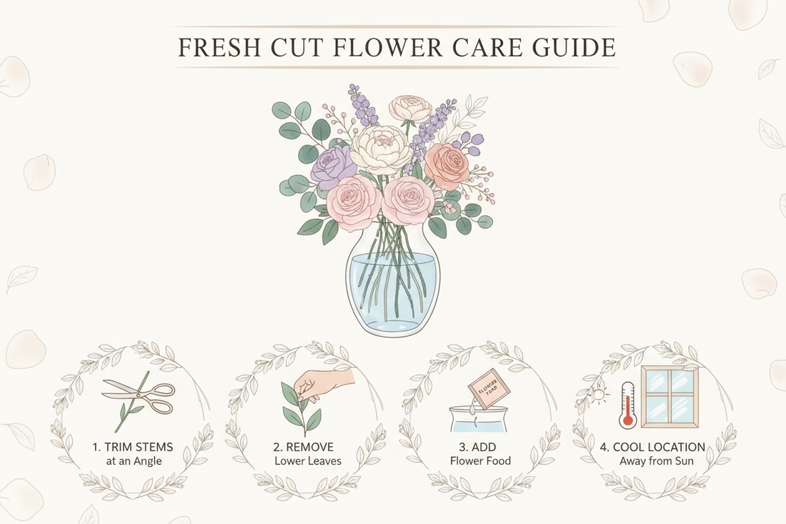 Wonder how to keep your flowers fresh?