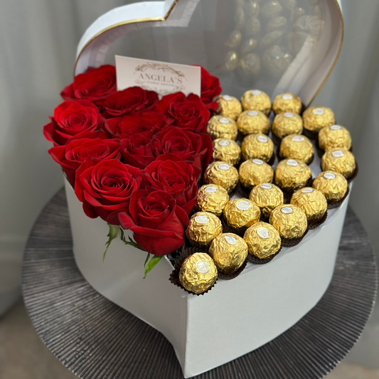 Roses and Chocolate Combination
