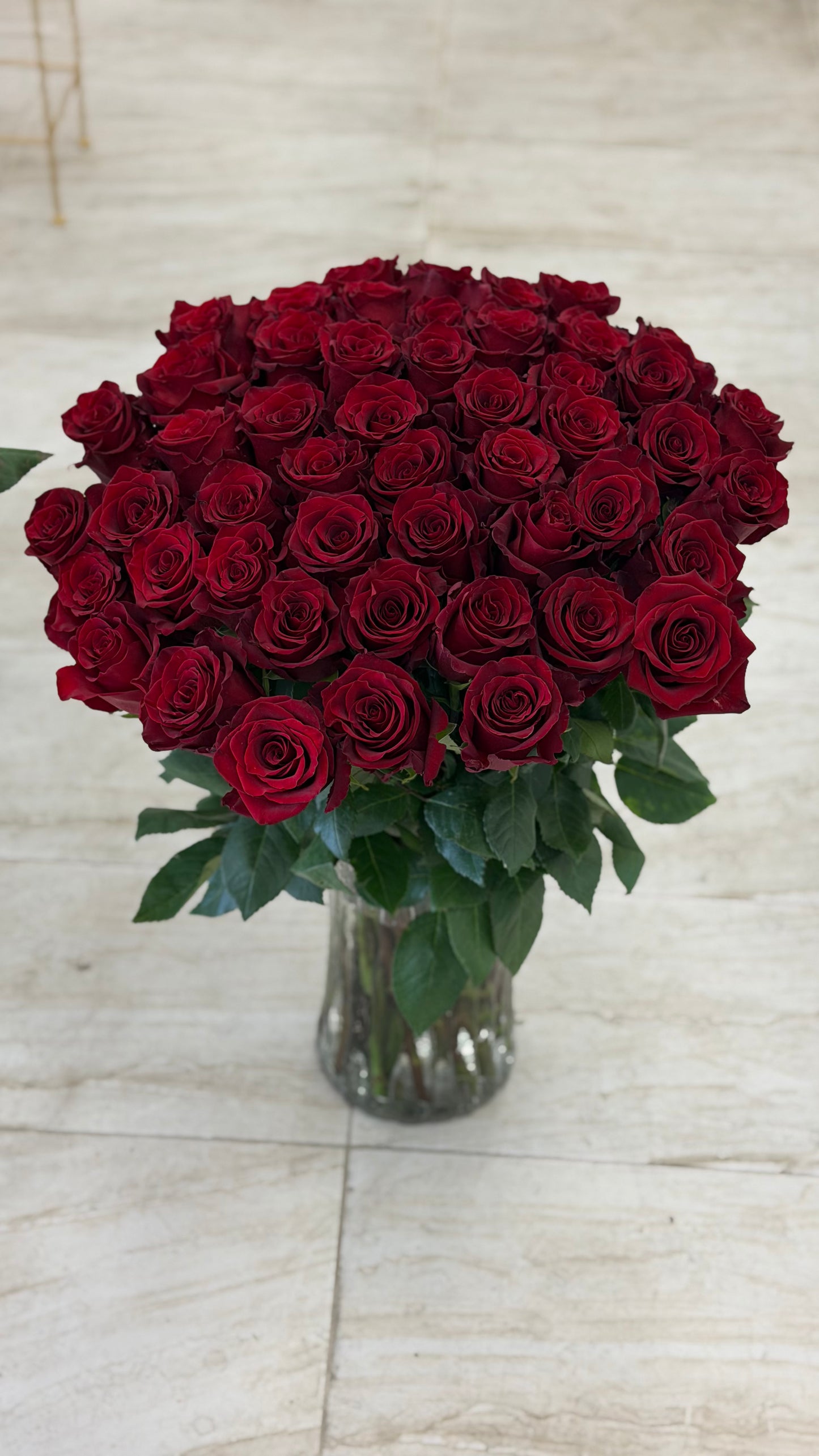 50 red rose bouquet